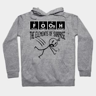 FOOSH Periodic Table of Elements Stick Figure design Hoodie